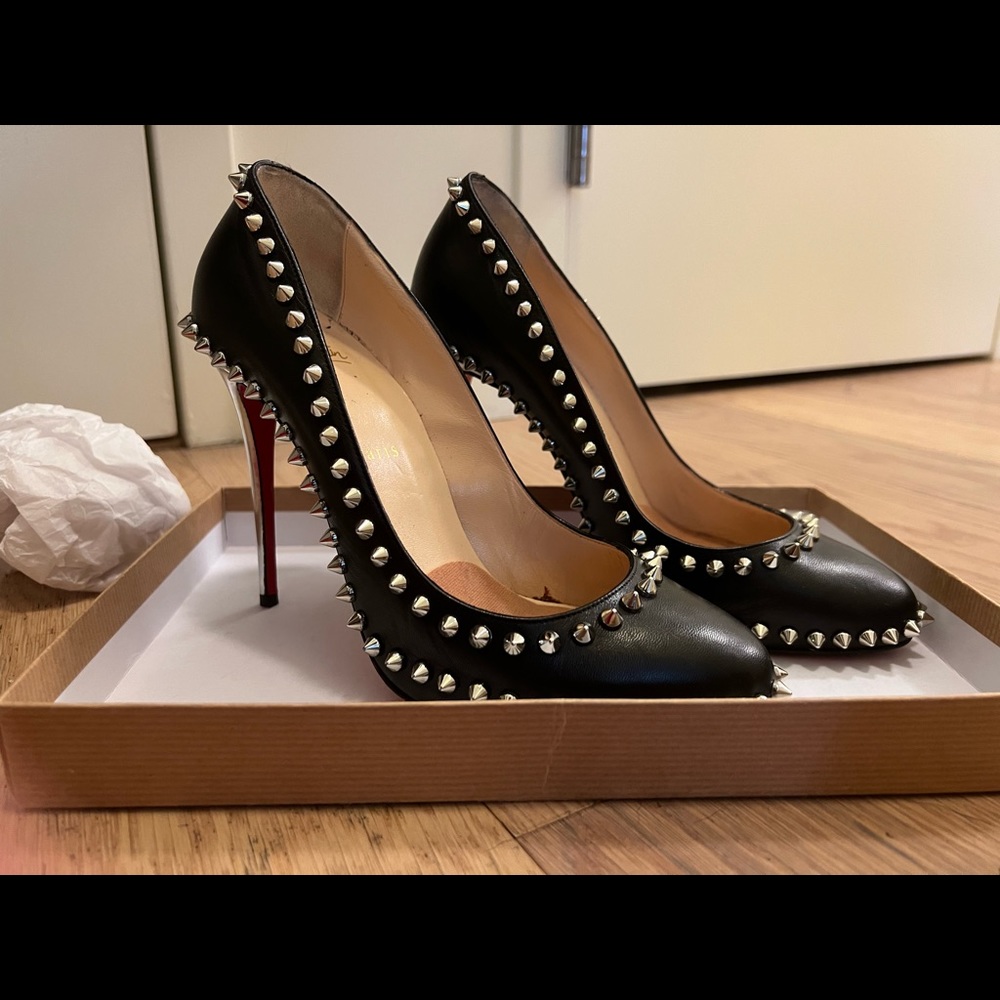 Christian louboutin dorispiky 100 black 39